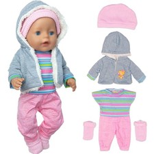 Puppenkleidung set rosa - puppenkleidung,