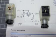 3 Stück Hirschmann Ventilstecker 3polig  GMNL 209 NJ  GB1  LED 24