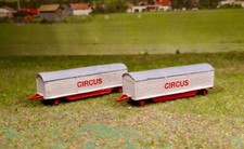 2 Circuswagen Kirmeswagen Packwagen KRONE Spur N 1:160 3D-Druck neutral fertig