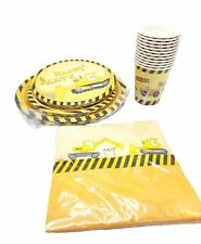 Baustelle Party Deko Zubehör Bagger  Bulldozer Radlader Kind Zaloife NEU