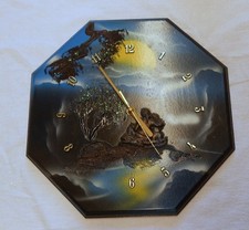 Dekorative 3D-Wanduhr - sehr gut erhalten