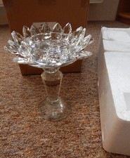 Deko-Glasblüte auf Sockel / Stumpen-Kerzenhalter  *von HSE24  Neu  OVP