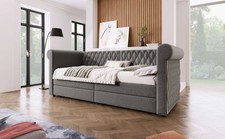 Vintage Grau Polsterbett