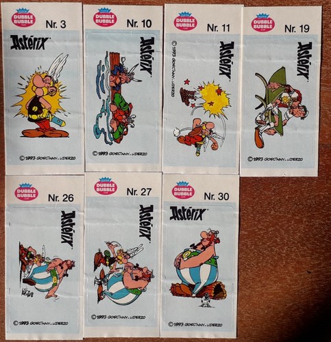 Asterix kaugummibilder - 7+5,