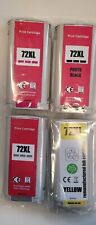 4x Patronen kompatibel zu HP72 für DesignJet T795 T790 Patronen Y+M+Grey+PBK