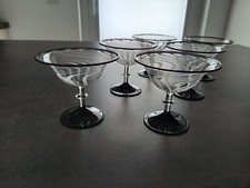 Set: 6 x Likörglas Art Deco