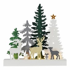 Winterlandschaft aus Holz Baum