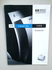 HP LaserJet 1100    Kurzübersicht ,   Handbuch,   
