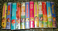 12 x Disney VHS Hologramm Damatiner Arielle Dschungelbuch Peter Pan Onkel Remus