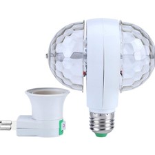 E27 RGB LED Kugelbirne 2-Kopf