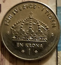 Antik Münze Schweden 1