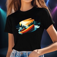 Frauen T-Shirt Rafting Boot
