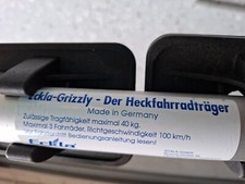eckla grizzly Heckfahrradträger, silber, 2 Fahrräder