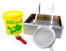 Honigernte-Set, Entdeckelungsgeschirr, Honig-Sieb, Honig-Eimer