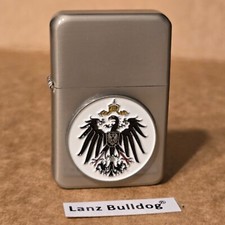 Sturmfeuerzeug ADLER Preußen, Reichsadler, Emblem, nickelfarben (2. Wahl)