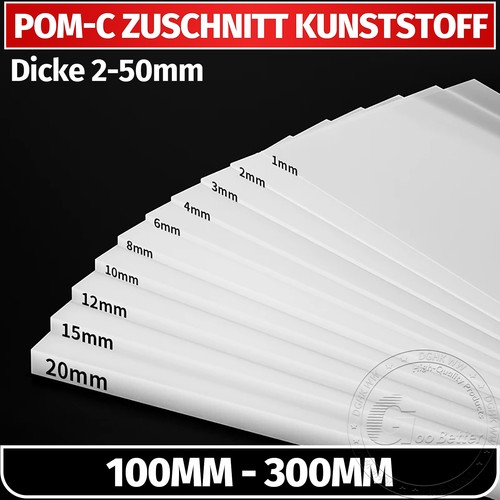 Pom platte stärke 50mm - platte, 2-50mm