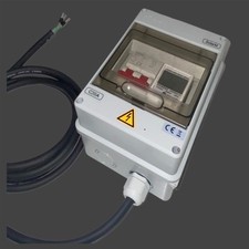 Wieland Einspeisesteckdose C16A mit LCD Ertrag Zähler Für Balkonkraftwerk