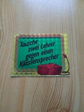 Sticker Fix und Foxi Nr. 31,  alter Glanzsticker, tausche zwei Lehrer gegen