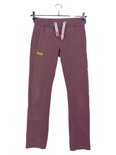 SUPERDRY Damen Jogginghose Gr. 32/XXS Lila Casual Sporthose Freizeithose