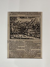 Lutherbibel Original Seite - Kupferstich in MuseumsPassepartout um 1700