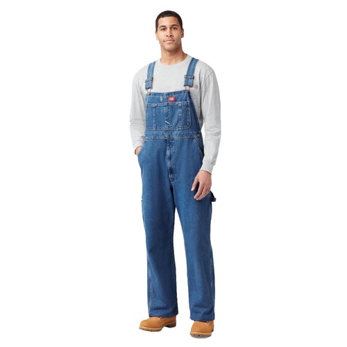 Dickies herren denim latzhose - herren, denim-latzhose