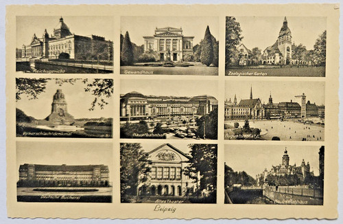 Alte postkarte 30er leipzig - alte,