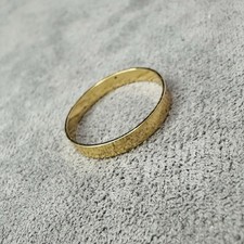 Ring vergoldet Zierstein Rechteck Größe 53 Damen Schmuck elegant