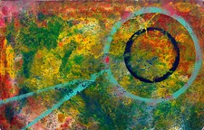 Jozsef Toth *1944: Mond Kernschatten Sonne Mondfinsternis 130 x 84 cm Astronomie