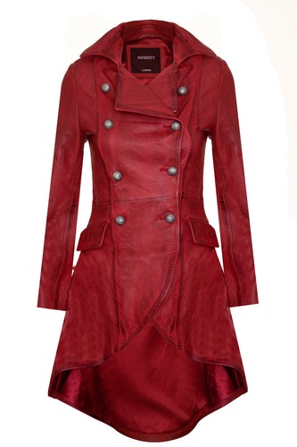 Damen gothic rot leder - damen,