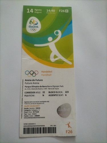Used ticket olympic - used, 14.08