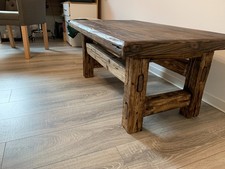 Couch tisch sehr altes holz - couch,