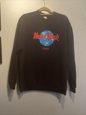 Schwarzer Fan Pullover Hard Rock Cafe Paris Gr XL