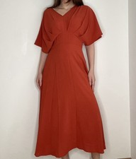 Maxikleid Orange Afrika Langes