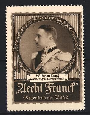 Reklamemarke aecht franck - aecht,