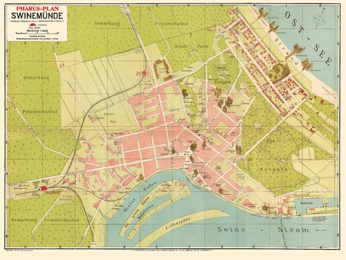 Swinemünde 1911 pharus plan - 1911,, pharus-plan