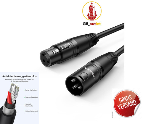 Xlr mikrofonkabel - xlr, 2m