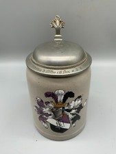 Antiker krug steingut wappen - krug,
