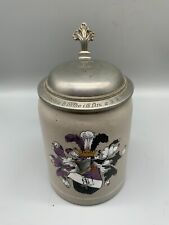 ANTIKER KRUG STEINGUT WAPPEN