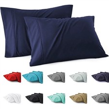 2er Pack Kissenbezüge Kissenbezug Kissenhülle Kopfkissenbezug versch.Farben Neu