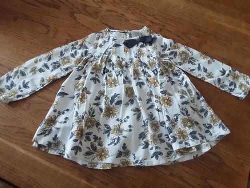 Kleid langarm weiss gelb - langarm,