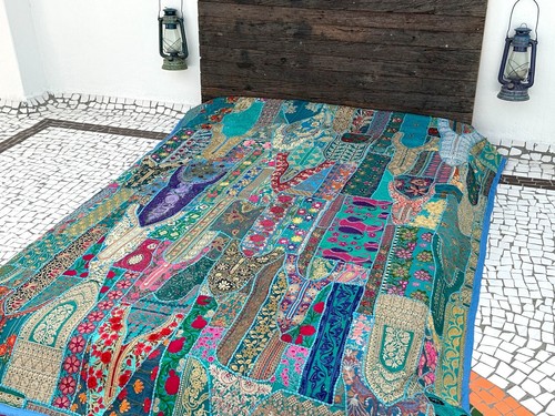 Patchwork quilt tagesdecke - patchwork,