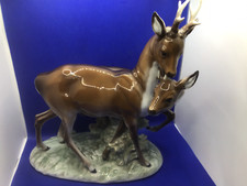 Rosenthal Porzellanfigur Stehender Hirch mit Recke 2.Wahl M.H.Fritz m.576