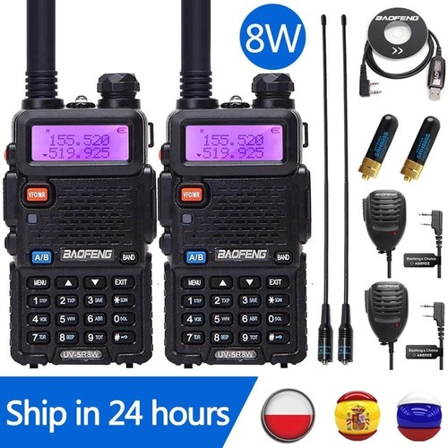 Baofeng uhf vhf 128ch - 8w, uhf/vhf