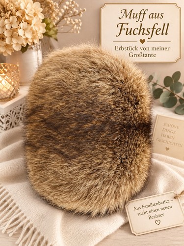 Damen muff fuchsfell - damen,