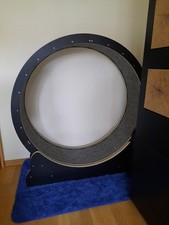 Katzenlaufrad Großes Laufrad für Katzen 110cm Schwarzes Katzenrad aus Massivholz
