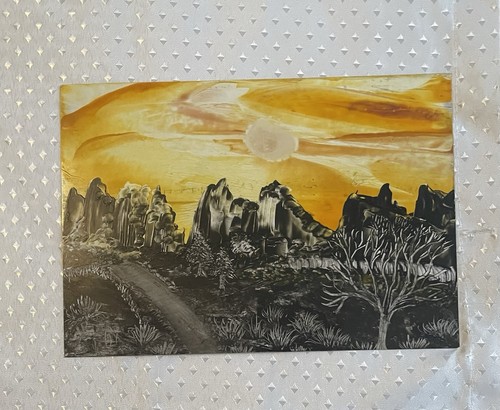 Enkaustik bild original - enkaustik,