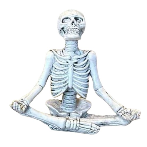 Halloween skelett statue yoga - halloween,