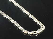 925 Sterlingsilber Halskette Panzerkette 6mm  55 cm Flachpanzerkette 37 Gramm