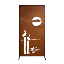 Sichtschutzwand Edelrost -