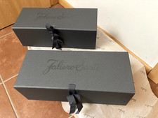 FALIERO SARTI 2x Geschenkbox für Schal gift box 30x12x10 Verpackung Schachtel x